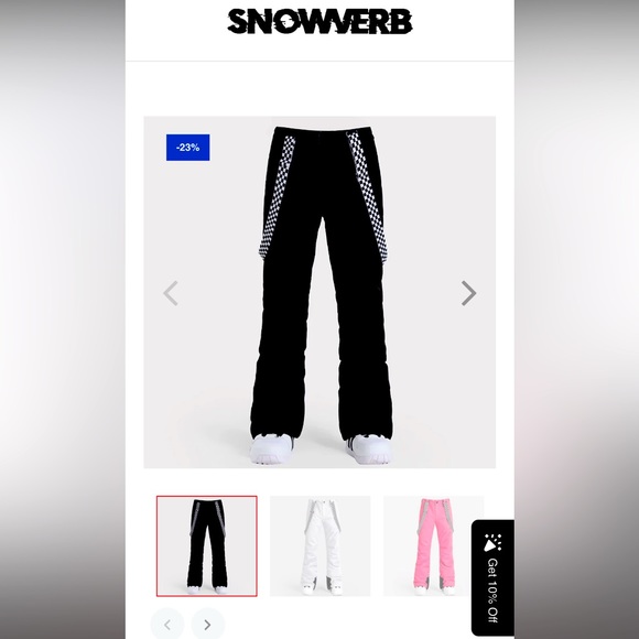 NWT Women's SMN Winter Highland Mountain Snow Pants With Adjustable Suspenders - Picture 1 of 6